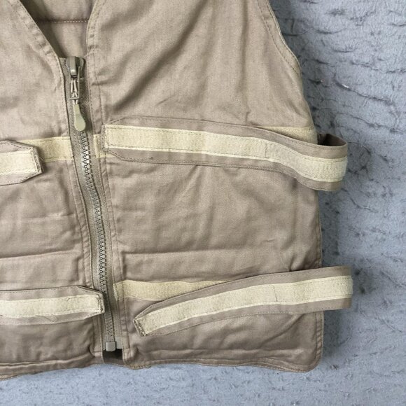 Polar Products Kool Max Cooling Vest Adjustable M/L Khaki Tan KMVZ Adult - Picture 9 of 14
